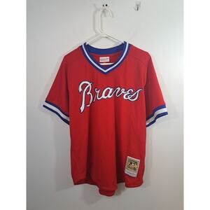 Atlanta Braves #3 Dale Murphy Cooperstown Retro Mesh Batting Jersey - XL (48)